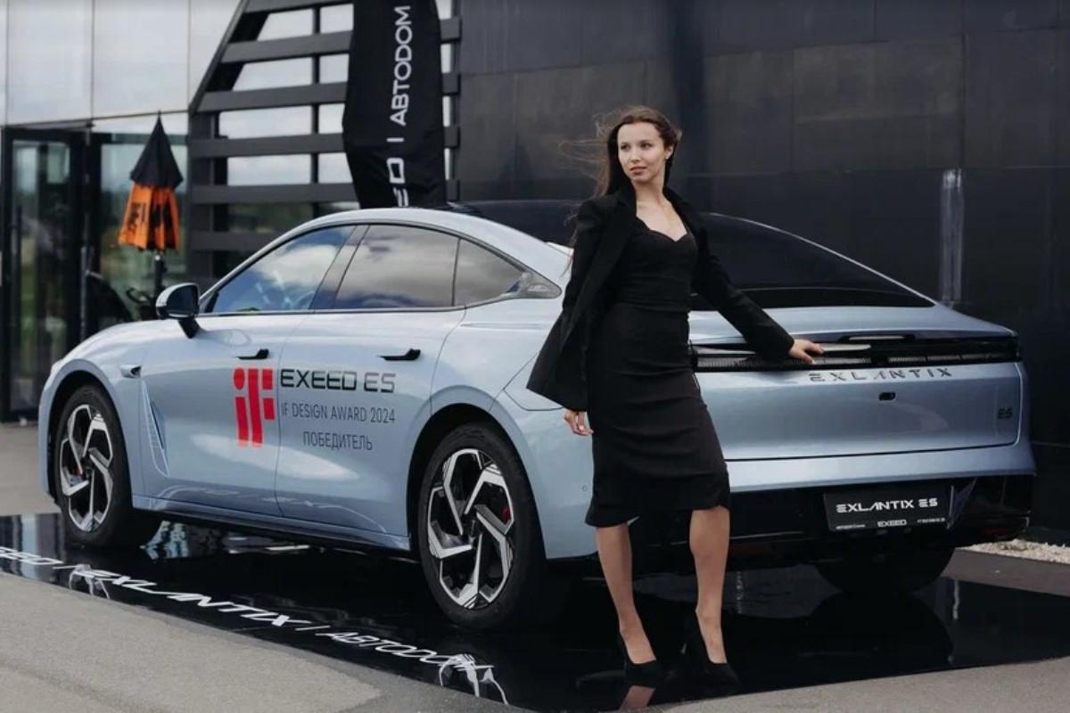 Exeed Центр АВТОДОМ Стачек представил четырехдверное купе EXLANTIX ES на престижном гольф-турнире Ladies&Gentlemen