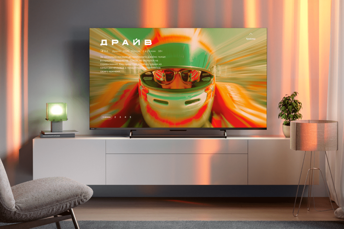 На рынок вышли первые телевизоры Sber с голосовым управлением без пульта и интеграцией возможностей ГигаЧат