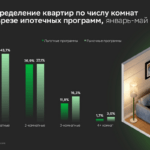 В льготных и рыночных ипотечных программах растёт доля более просторных квартир – исследование Домклик