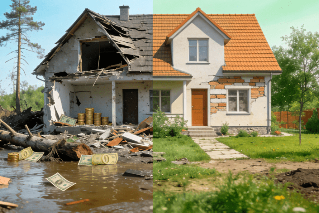 Страхование помогает избегать финансовой катастрофы после стихийной
