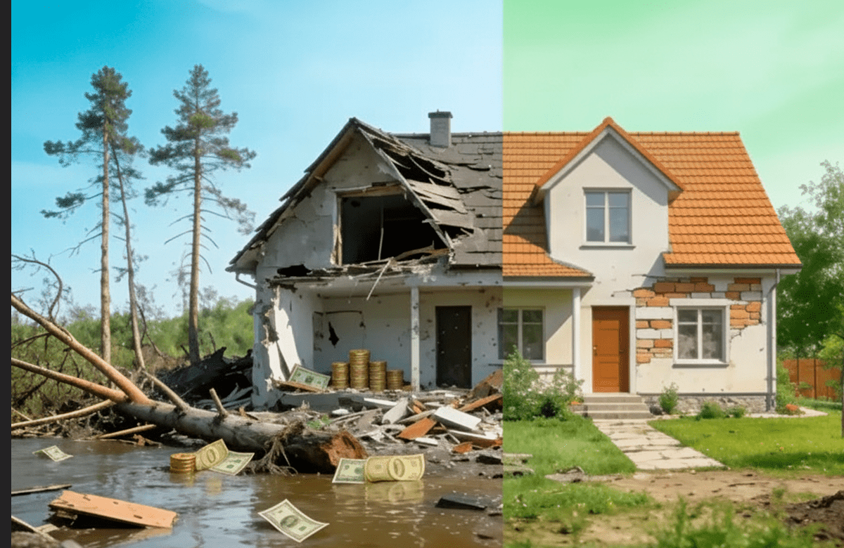Страхование помогает избегать финансовой катастрофы после стихийной