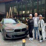 АВТОДОМ BMW Стартовая организовал флешмоб по раскрашиванию автомобиля BMW X2 на берегу Финского залива